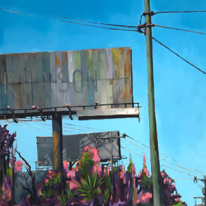 Billboard - Urban Landscape Oil Painting