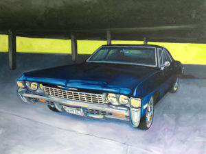 Vintage & Classic Automobiles Oil Painting by Canadian Artist Randy Hryhorczuk