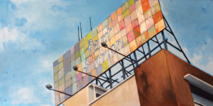 Billboard - Urban Landscape Oil Painting