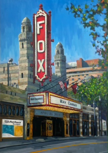 Fox Theatre Atlanta GA - Oil Painting